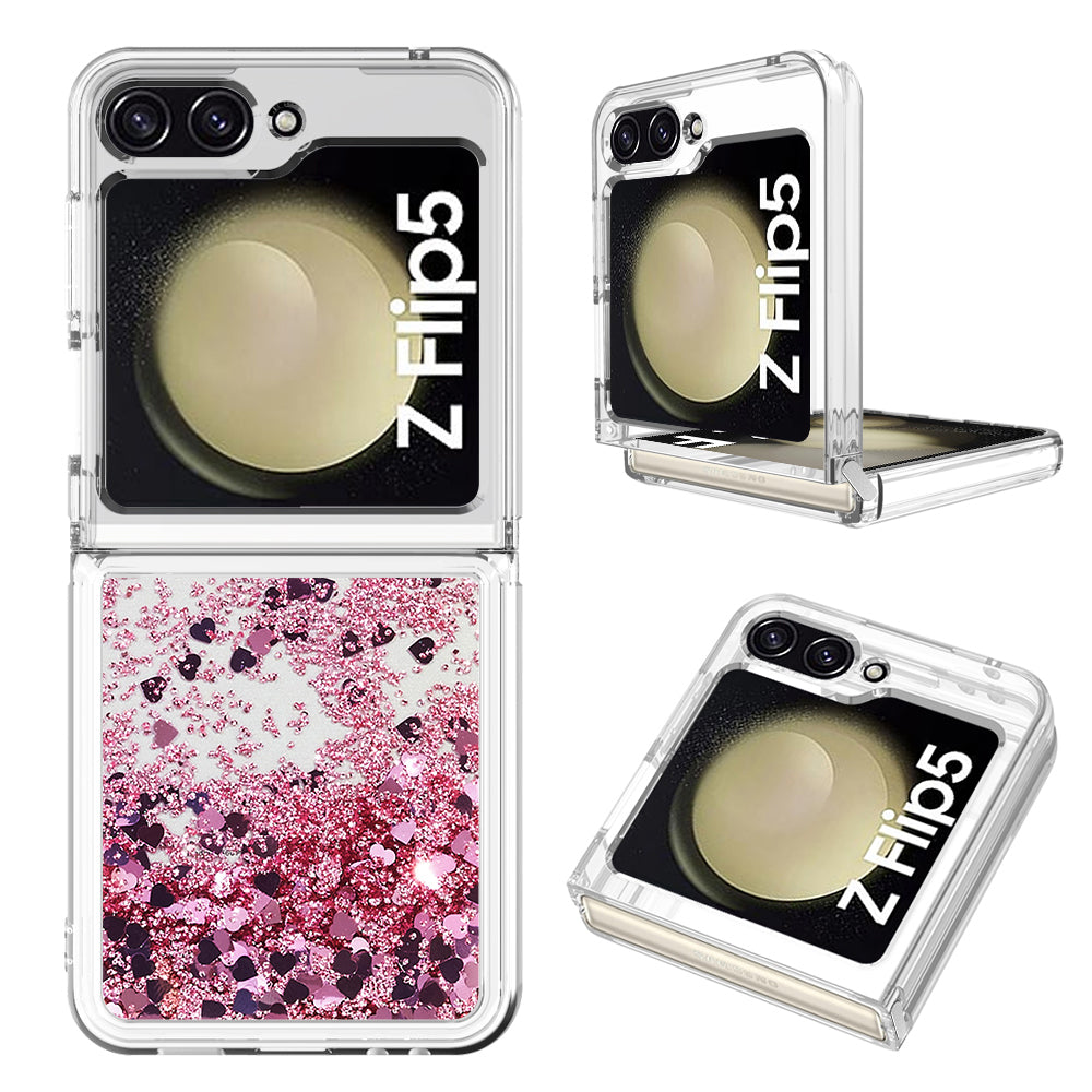 YB Quicksand Series-1 Liquid Phone Case for Samsung Galaxy Z Flip5 5G Floating Glitter Soft TPU Protective Cover YB Quicksand Series-1 Liquid Phone Case for Samsung Galaxy Z Flip5 5G Floating Glitter Soft TPU Protective Cover